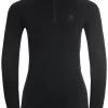 OdloWomen's PERFORMANCE WARM ECO ½ Zip Turtleneck Base Layer Top