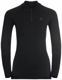 OdloWomen's PERFORMANCE WARM ECO ½ Zip Turtleneck Base Layer Top