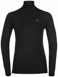 OdloWomen's ACTIVE WARM ECO Half-Zip Turtleneck Base Layer Top